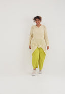 'Cotture' Gebreid Shirt Lang – A-lijn in luchtige Ajour-structuur