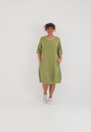'Olina' Jurk – licht, gestructureerd & Zacht-Rekbaar